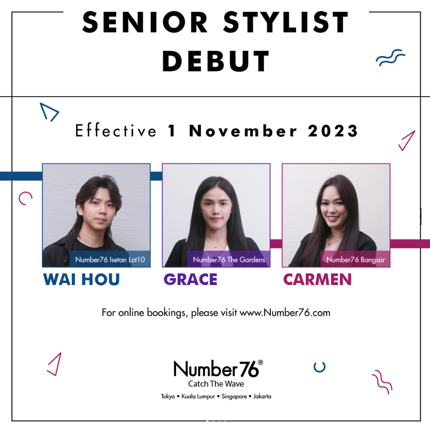 New Senior Stylist Debut! - Number76 Malaysia. No1 Japanese Hair Salon.